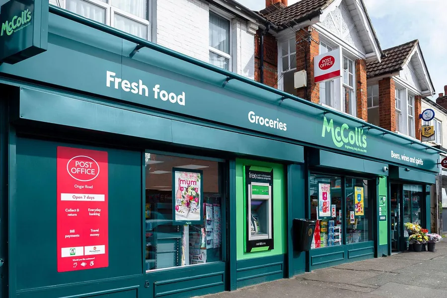 Rebranded McColl's convenience store front