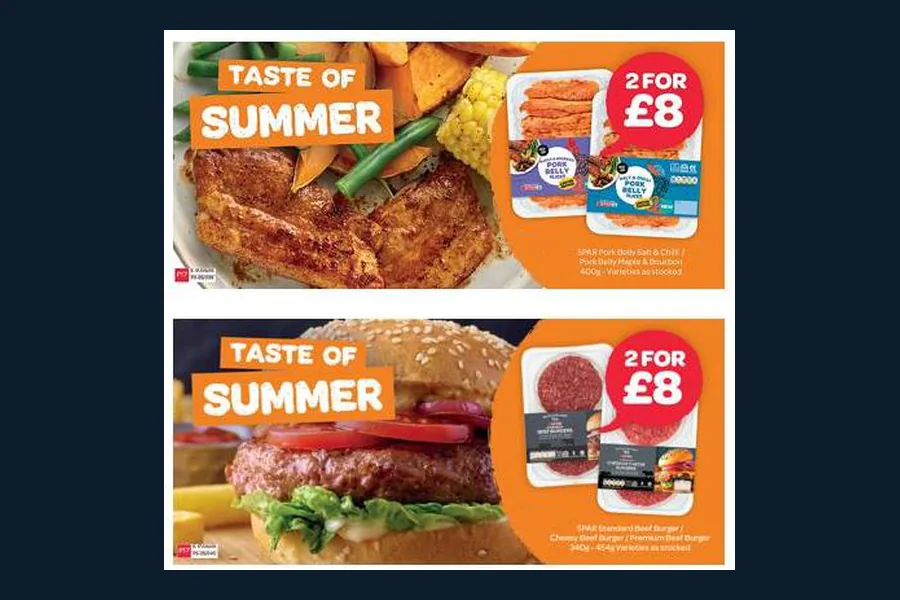 SPAR Taste of Summer promotional banners